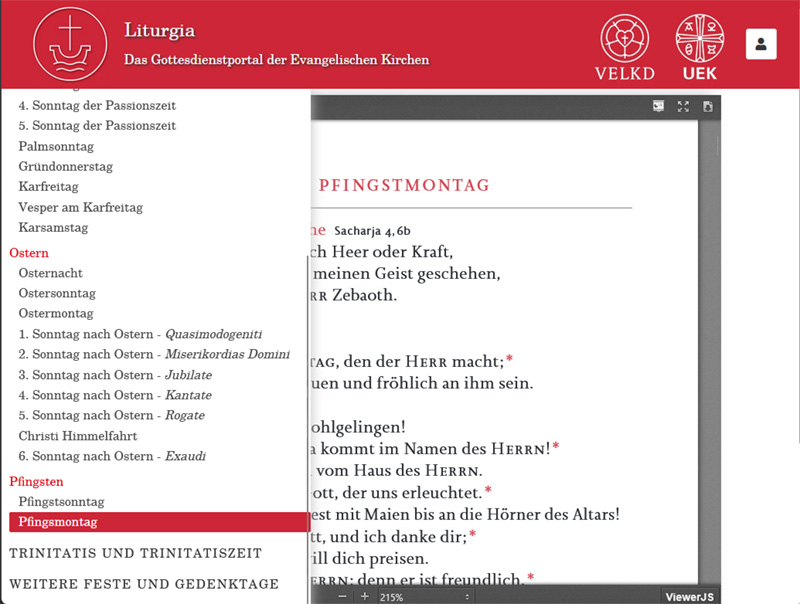 Liturgische Ressourcen